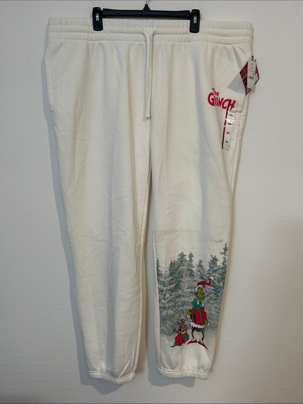 The Grinch Men's Cream Graphic Joggers
